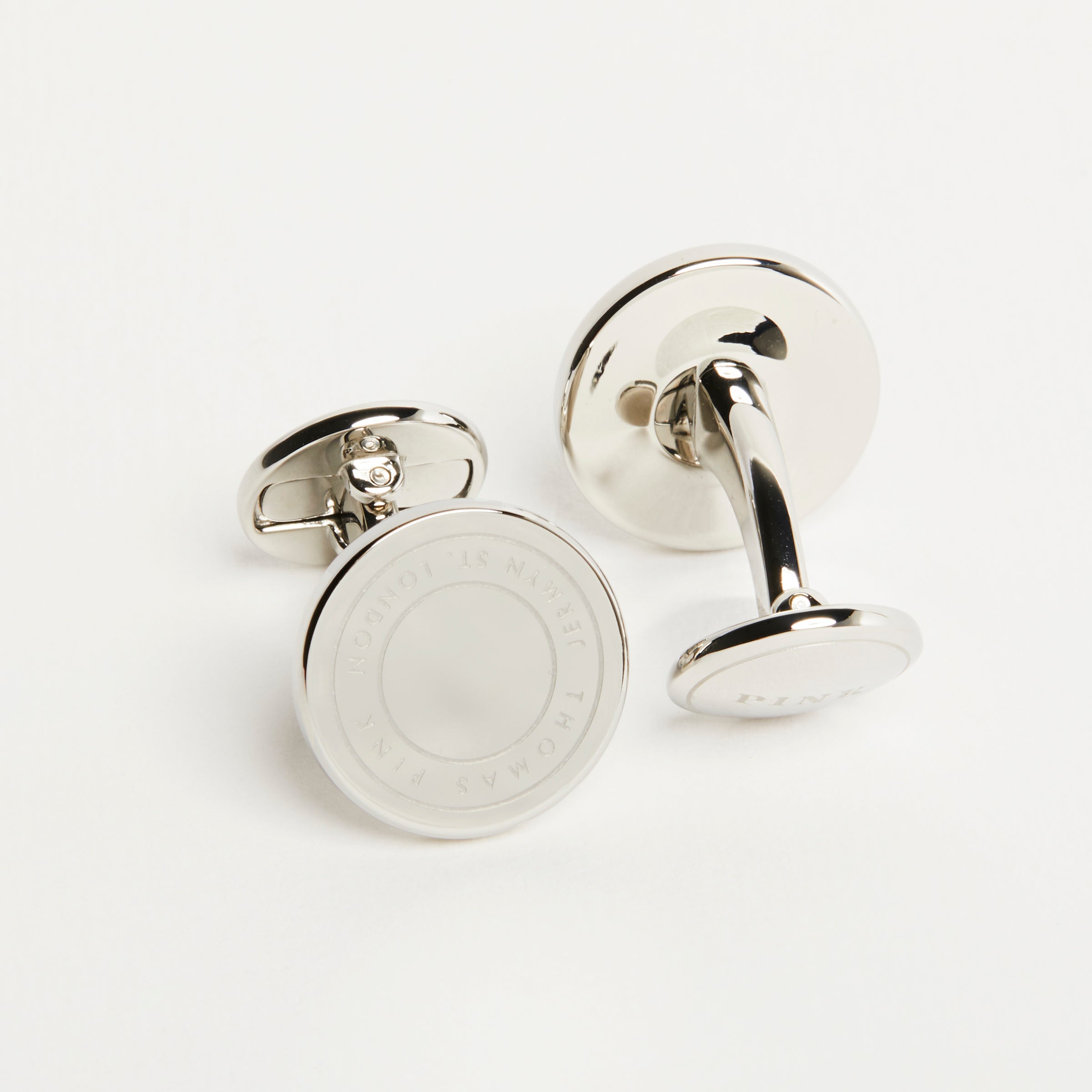 Silver Anodised Jermyn St Cufflinks