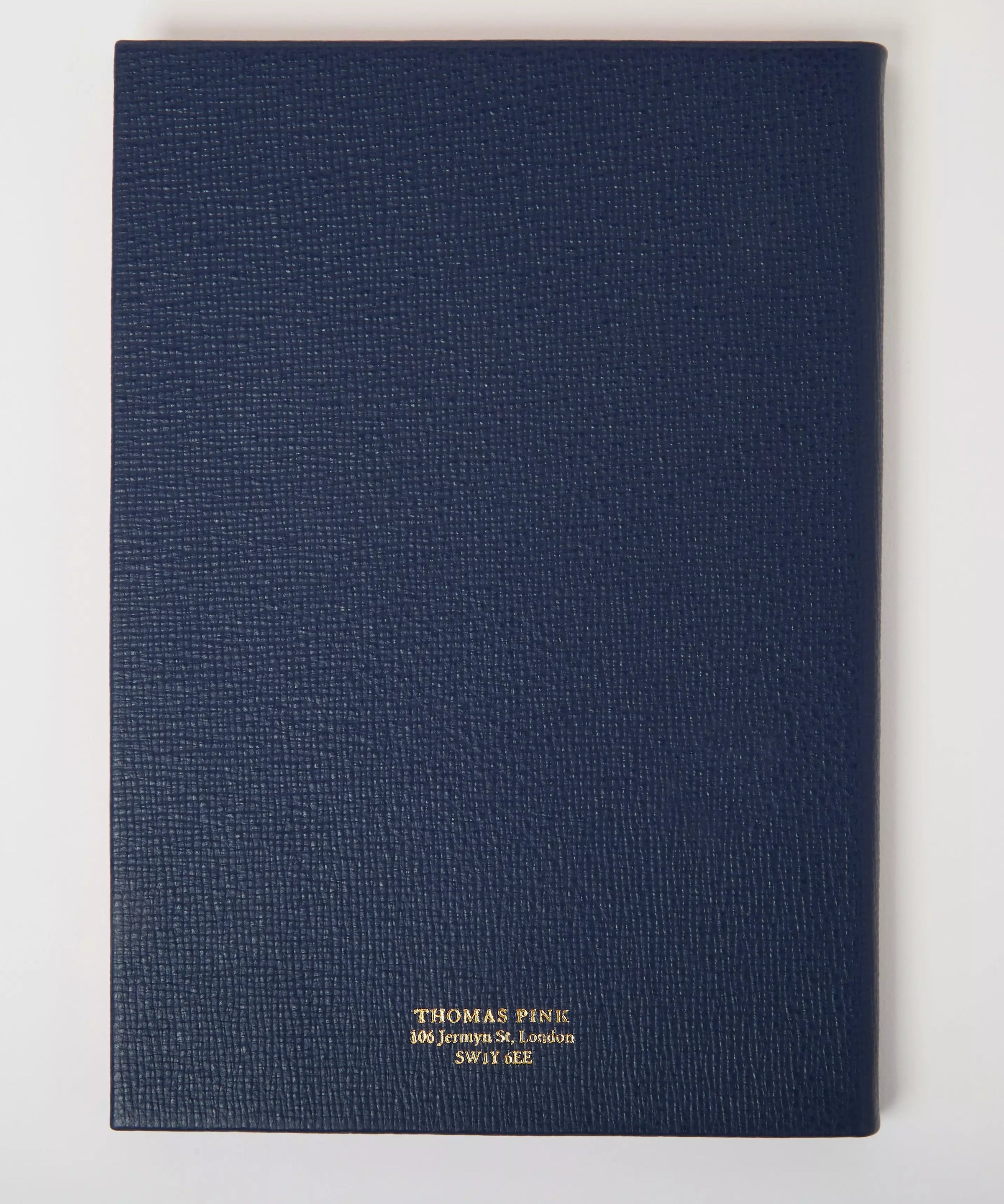 Navy Blue A5 Leather Bound Notebook