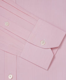 Pink Slim Fit End on End Formal Shirt