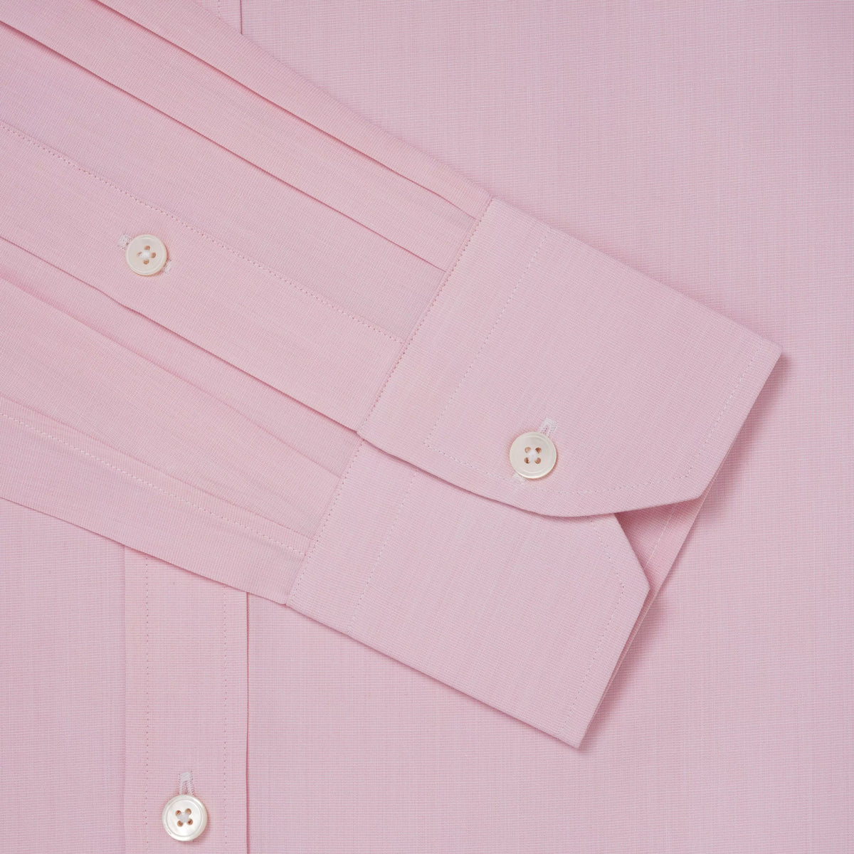 Pink Slim Fit End on End Formal Shirt