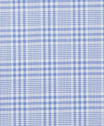 Blue & White Tailored Fit Zephir 1818 POW Check Formal Shirt