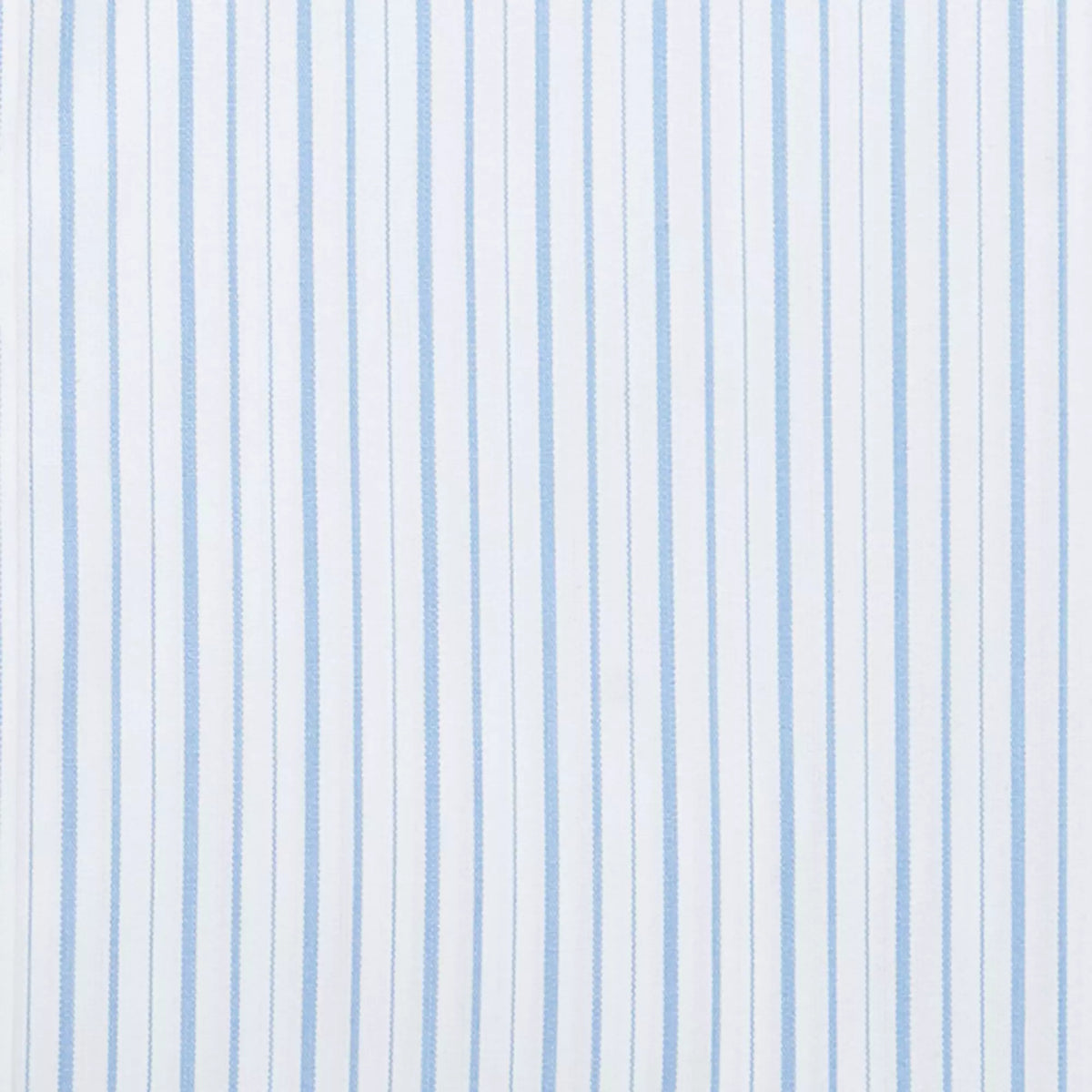 Pale Blue & White Tailored Fit Thick & Thin Stripe Formal Shirt