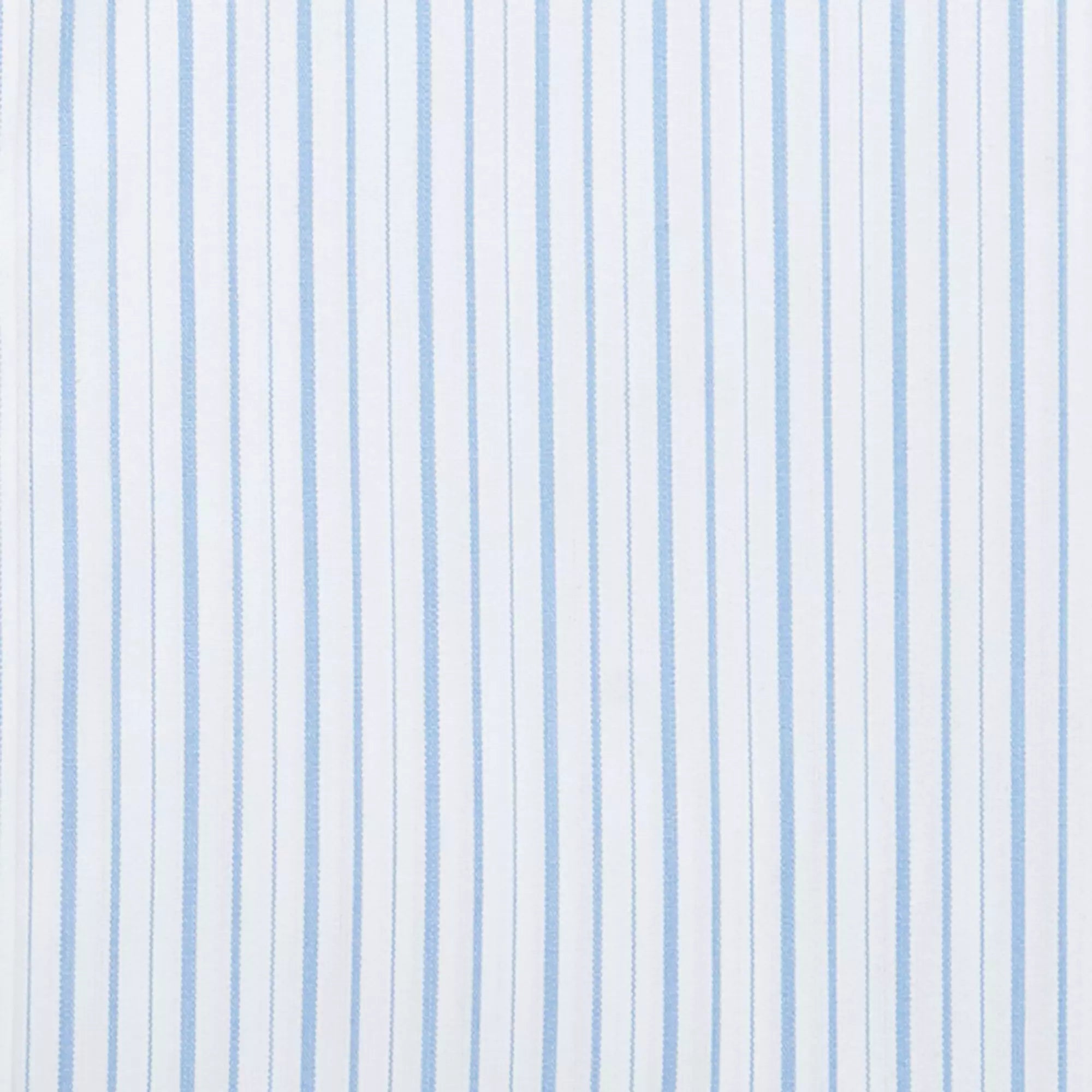 Pale Blue & White Tailored Fit Thick & Thin Stripe Formal Shirt