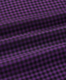 Purple & Black Slim Fit Flannel Gingham Check Formal Shirt